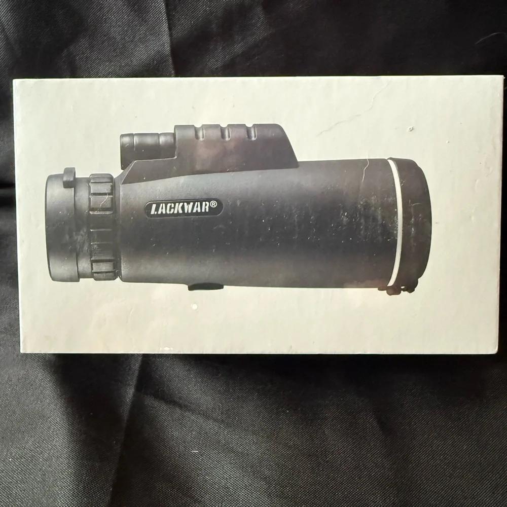 New Lackwar Black Monocular Telescope